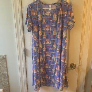 Disney Aladdin themed pocket dress , size medium